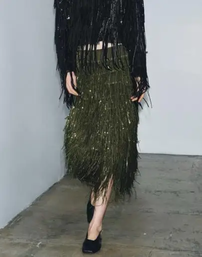 Women's Skirt Summer New Y2K Fashion Trend Personality High Street Style Sequin Tassel Decoration High Waist Party Skirt
Women's Skirt Summer New Y2K Fashion Trend Personality High Street Style Sequin Tassel Decoration High Waist Party Skirt