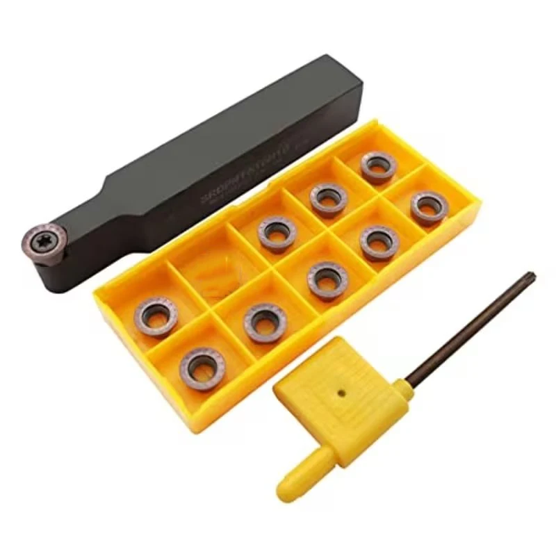12pcs CNC Lathe Tool Set SRAPR1616H10 Holder with 10pcs Golden Milling Inserts for Precision Metal Turning & CNC Machining
12pcs CNC Lathe Tool Set SRAPR1616H10 Holder with 10pcs Golden Milling Inserts for Precision Metal Turning & CNC Machining