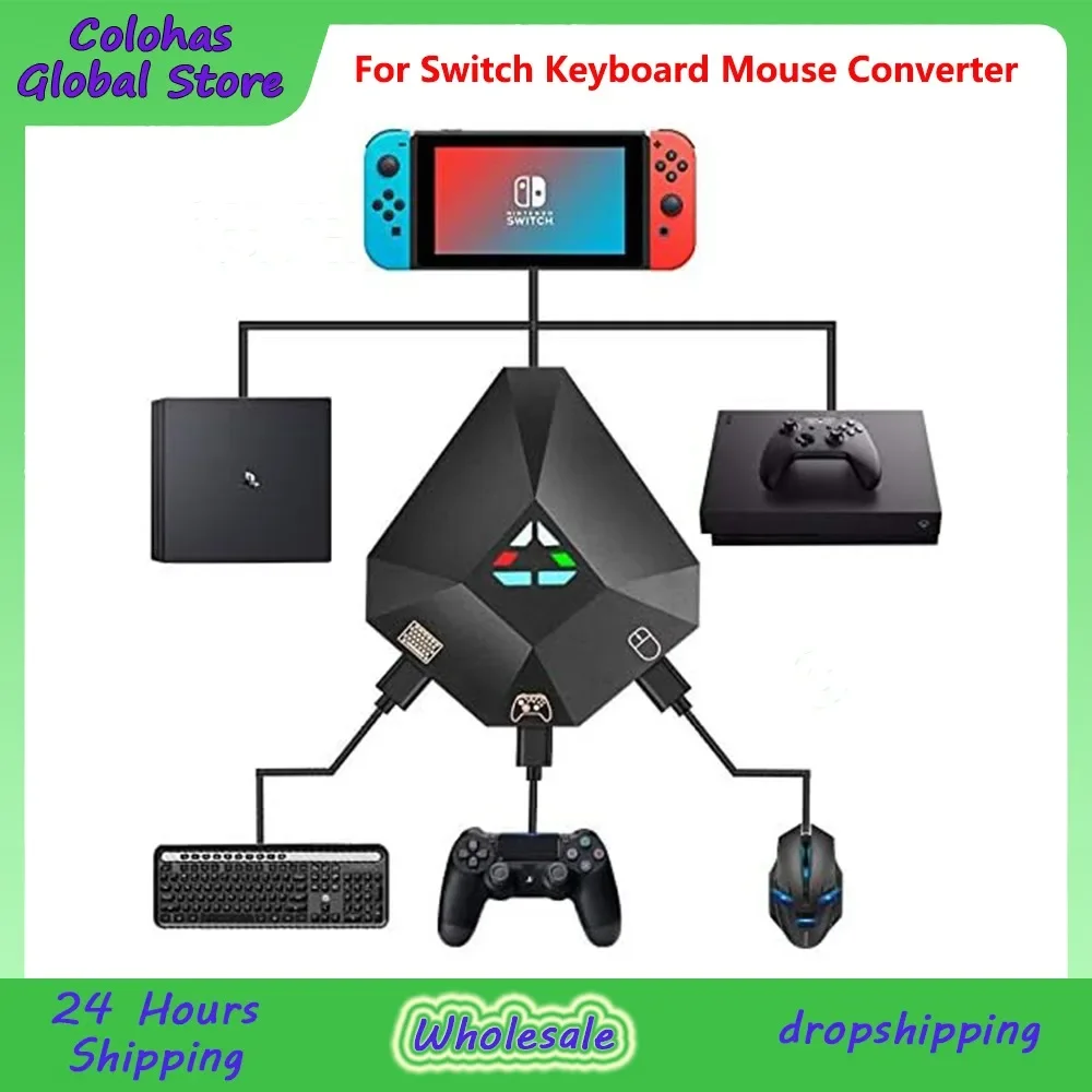 Keyboard and Mouse Adapter for Nintendo Switch, Keyboard and Mouse Adapter for PS4, Xbox One, Xbox 360 - New Accessories
Keyboard and Mouse Adapter for Nintendo Switch, Keyboard and Mouse Adapter for PS4, Xbox One, Xbox 360 - New Accessories