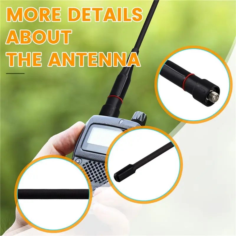 Retractable Walkie-Talkie Antenna Dual Band 144/430Mhz SMA-Female Antenna For Baofeng/Quansheng/Ouxun Walkie Talkie-ABIU
Retractable Walkie-Talkie Antenna Dual Band 144/430Mhz SMA-Female Antenna For Baofeng/Quansheng/Ouxun Walkie Talkie-ABIU