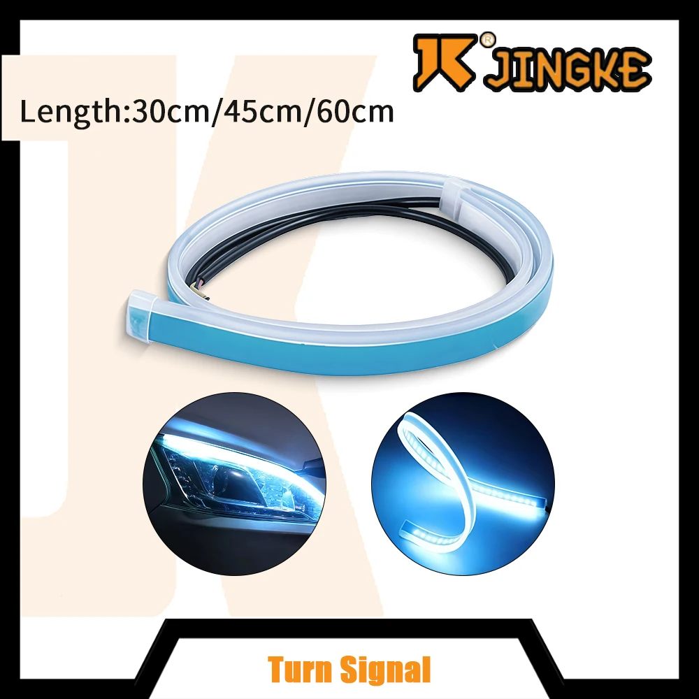 60/30cm Car DRL Daytime Running Light Flexible LED Strip White Turn Signal Blue Brake Flow Waterproof Universal
60/30cm Car DRL Daytime Running Light Flexible LED Strip White Turn Signal Blue Brake Flow Waterproof Universal