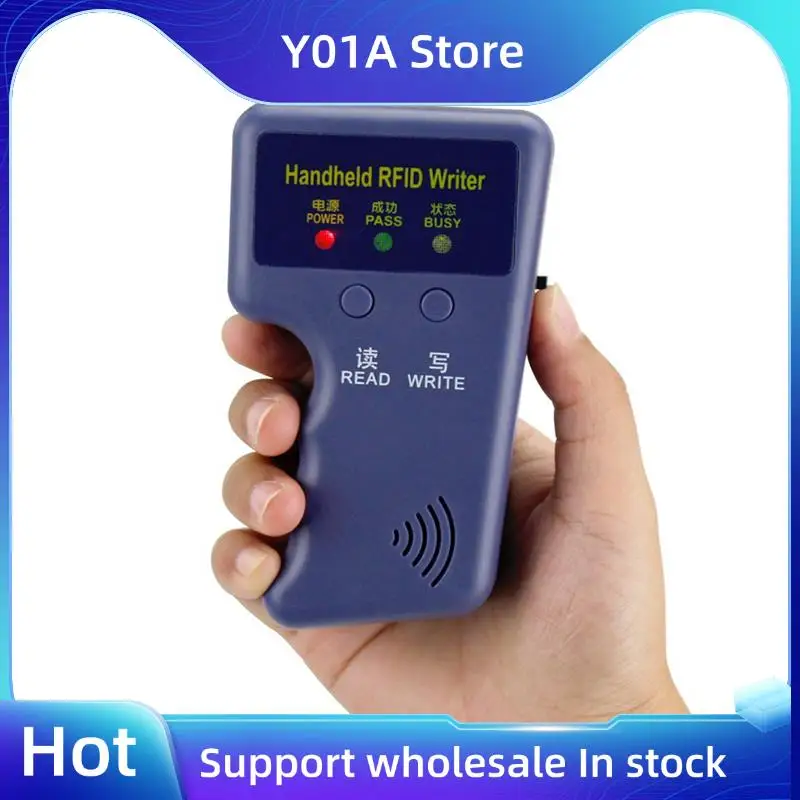 Y01A 2X Handheld 125Khz RFID Reader Writer Duplicator Copier, Upgrade ID Card Cloner Programmer, With 20Pcs Rewritable Cards
Y01A 2X Handheld 125Khz RFID Reader Writer Duplicator Copier, Upgrade ID Card Cloner Programmer, With 20Pcs Rewritable Cards