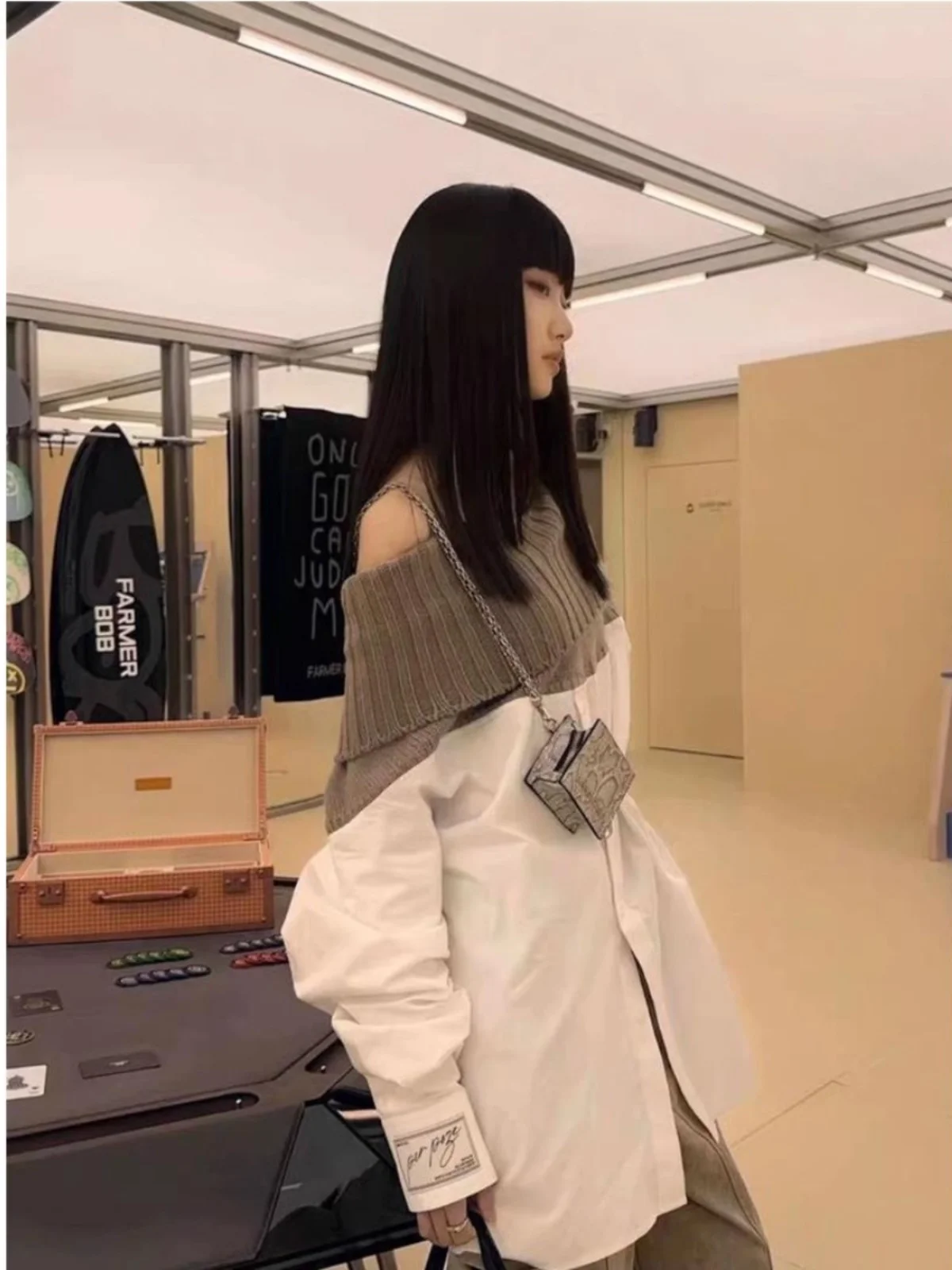 Women's Slash Neck Patchwork Shirts Blouses Y2k 90s Vintage Elegant Korean 2000s Office Ladies Long Sleeve Shirt Clothes 2025
Women's Slash Neck Patchwork Shirts Blouses Y2k 90s Vintage Elegant Korean 2000s Office Ladies Long Sleeve Shirt Clothes 2025