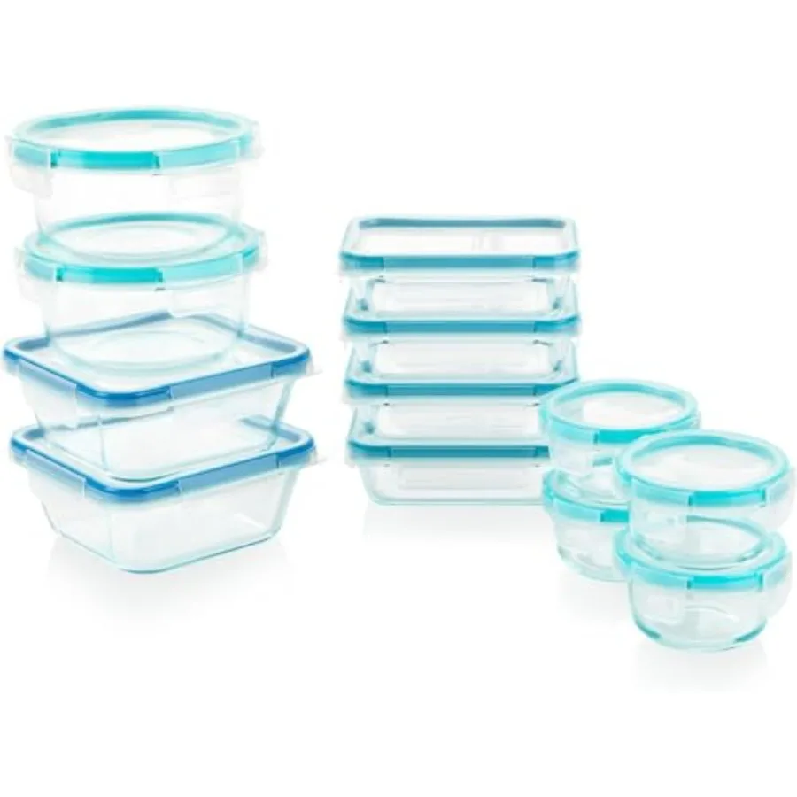 Glass Total Solutions 12-Pack Food Storage Containers Set, (1, 2 and ), Airtight and Leakproof Plastic Locking BPA-Free Lids, F
Glass Total Solutions 12-Pack Food Storage Containers Set, (1, 2 and ), Airtight and Leakproof Plastic Locking BPA-Free Lids, F