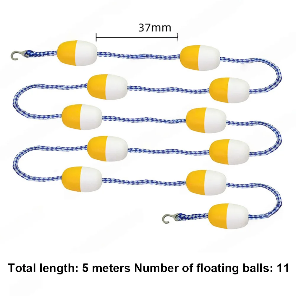 Swimming Pool Lane Line 5m Safety Float Rope With 11 Buoys For Water Boundary Separation Yellow White Blue
Swimming Pool Lane Line 5m Safety Float Rope With 11 Buoys For Water Boundary Separation Yellow White Blue
