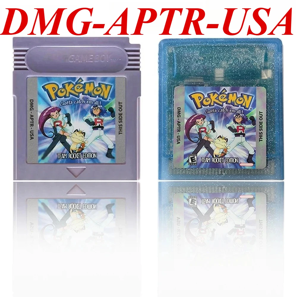 DMG-APTR-USA English 16 Bit Video Game Console Cartridge GBC Game Card Pokemon Team Rocket Edition Grey Ahell Crystal Shell
DMG-APTR-USA English 16 Bit Video Game Console Cartridge GBC Game Card Pokemon Team Rocket Edition Grey Ahell Crystal Shell