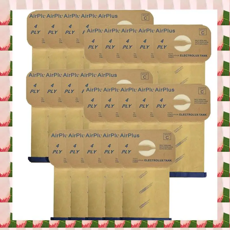 A57I 25PCS Replacement Style C 4-PLY Bags For Electrolux Type C Canister Vacuums Spare Parts Parts
A57I 25PCS Replacement Style C 4-PLY Bags For Electrolux Type C Canister Vacuums Spare Parts Parts
