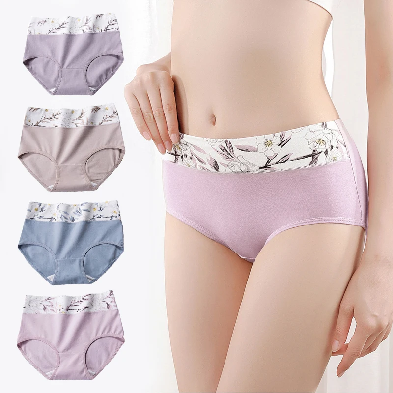 Women Panties High Waist Cotton Printing Underwear Women's Plus Size Comfortable Briefs Abdomen Female Breathable Sexy Lingerie
Women Panties High Waist Cotton Printing Underwear Women's Plus Size Comfortable Briefs Abdomen Female Breathable Sexy Lingerie