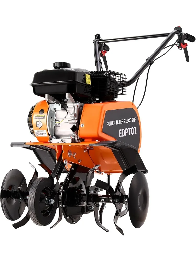 4-Stroke Gas Tiller Cultivator, Forward and Reverse Double-Clutch Rototiller, Gear Drive System efficiently transmits 
4-Stroke Gas Tiller Cultivator, Forward and Reverse Double-Clutch Rototiller, Gear Drive System efficiently transmits