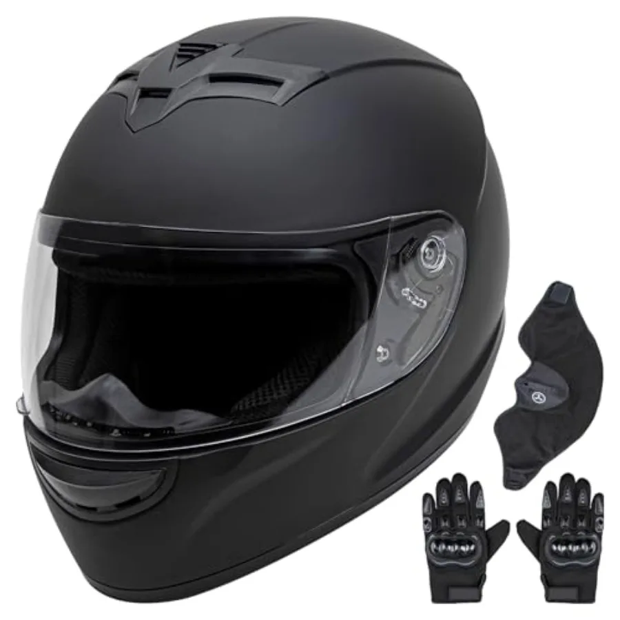 Full Face Motorbike Helmet - DOT Certified for Racing Street Bikes, Carbon Fiber Shell, Matte Black, Aerodynamic Design Ventila
Full Face Motorbike Helmet - DOT Certified for Racing Street Bikes, Carbon Fiber Shell, Matte Black, Aerodynamic Design Ventila