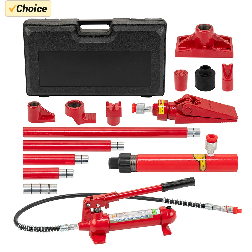 4 Ton Power Hydraulic Cylinder Jack Autobody Frame Repair Tool Kit Automotive Truck Lifting Jack Heavy Equipment for Car Repair
4 Ton Power Hydraulic Cylinder Jack Autobody Frame Repair Tool Kit Automotive Truck Lifting Jack Heavy Equipment for Car Repair