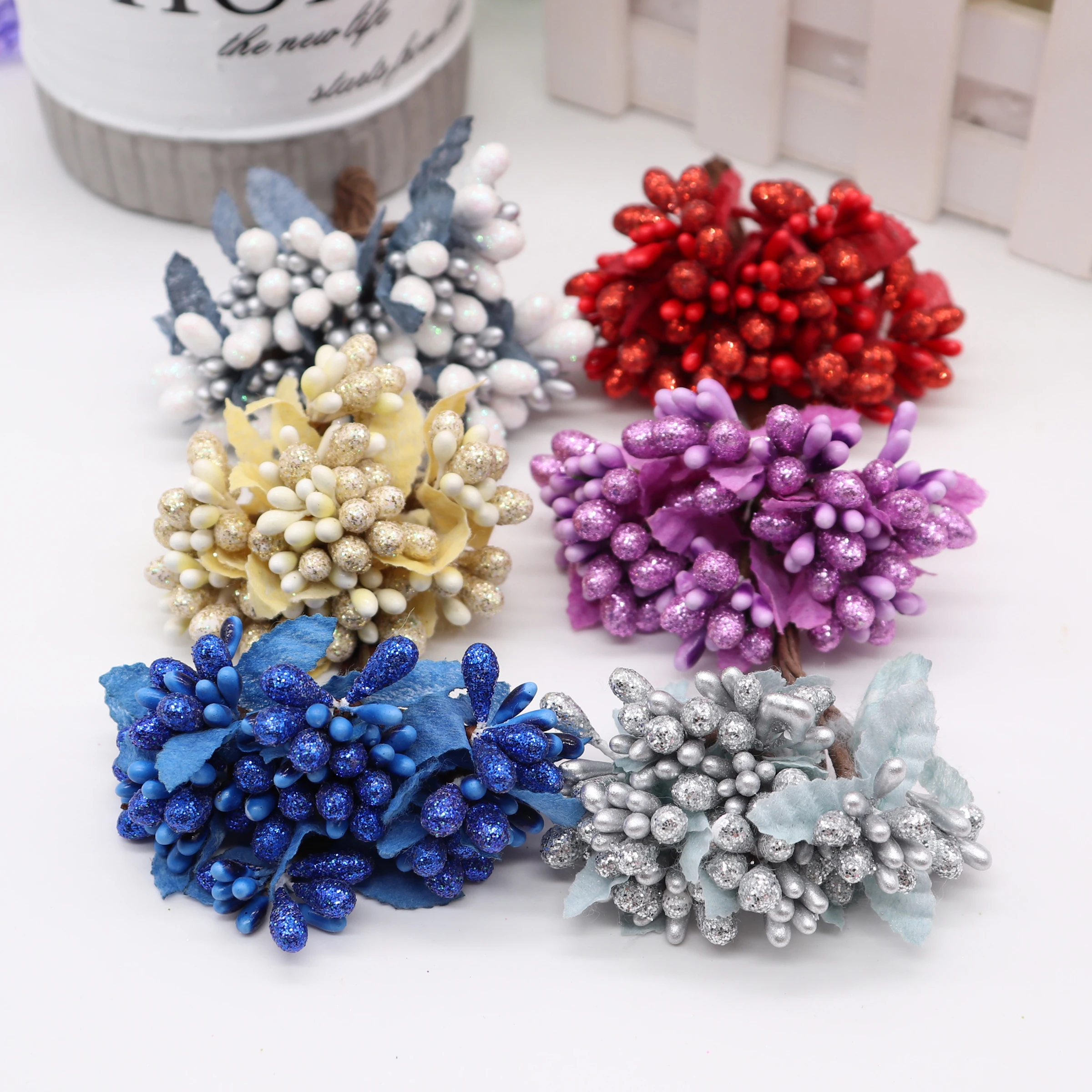 10pcs DIY Scrapbooking Decorative Wreath Fake Flowers Bouquet Artificial Bud Stamen Berry Bacca Flower For Wedding Decoration
10pcs DIY Scrapbooking Decorative Wreath Fake Flowers Bouquet Artificial Bud Stamen Berry Bacca Flower For Wedding Decoration