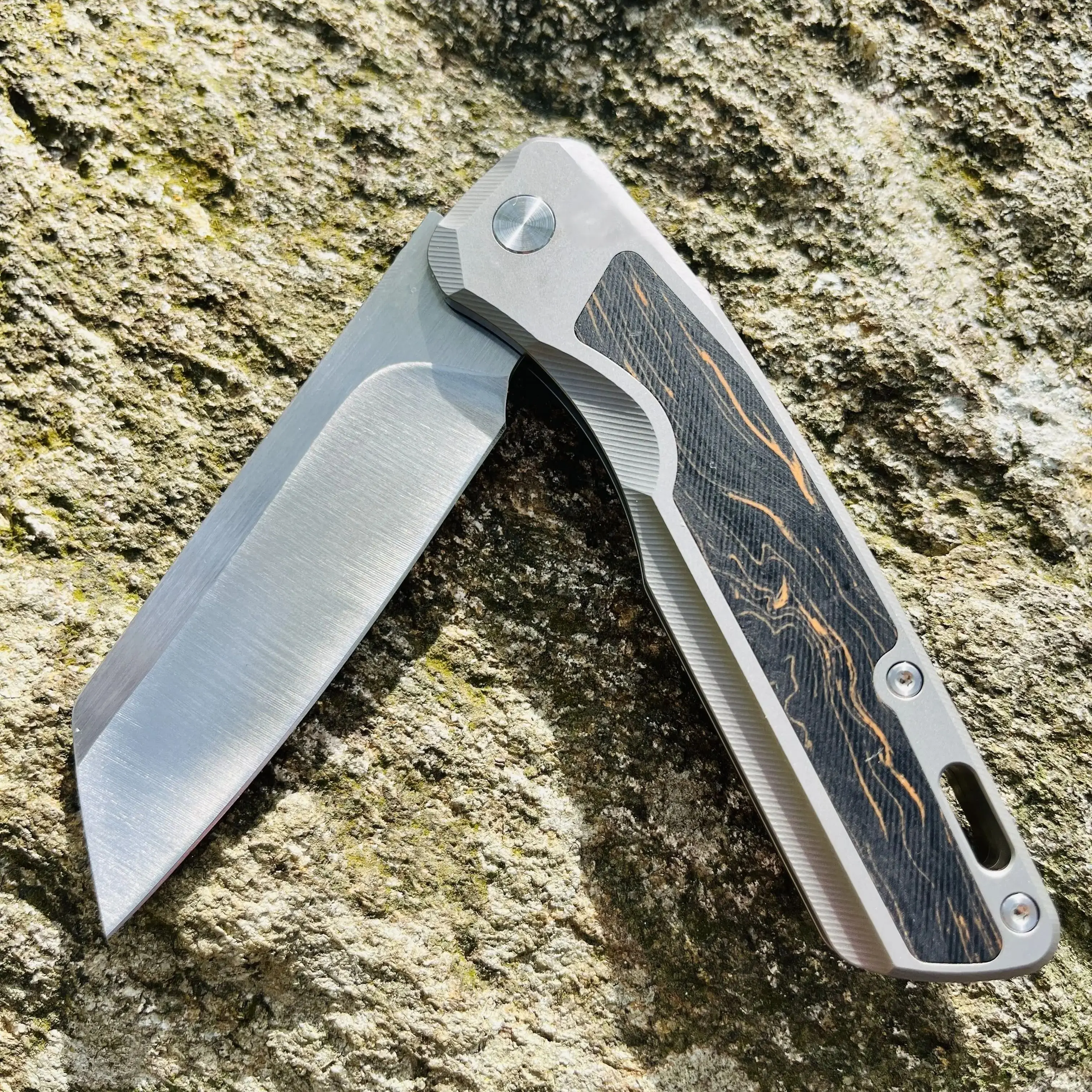 Luxury Titanium Folding Knife with Exotic G10 Wood Inlay – High-End EDC Blade for Outdoor & Collector Use
Luxury Titanium Folding Knife with Exotic G10 Wood Inlay – High-End EDC Blade for Outdoor & Collector Use