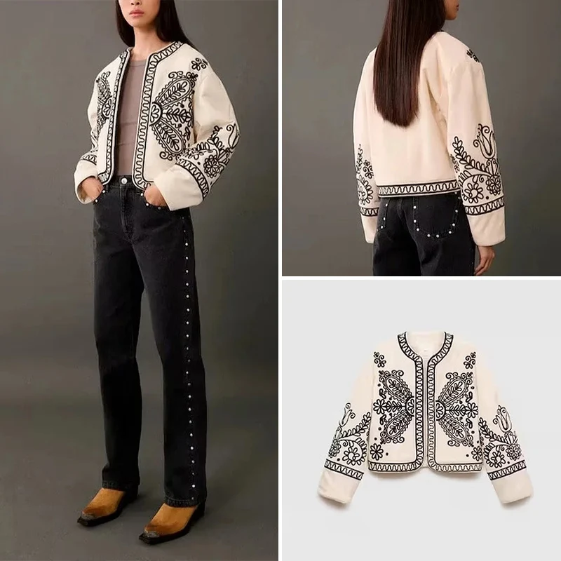 Z Женское пальто свободного кроя в стиле ретро Long Sve round Ne ort Coat Winter Faion с вышивкой, универсальное полиэстеровое пальто
Z Женское пальто свободного кроя в стиле ретро Long Sve round Ne ort Coat Winter Faion с вышивкой, универсальное полиэстеровое пальто