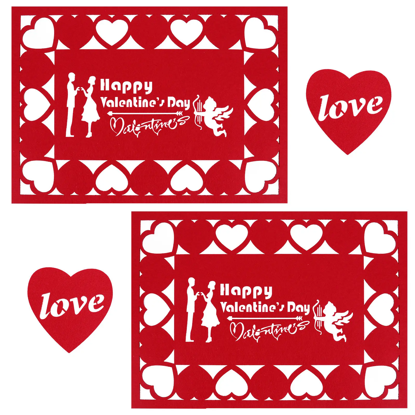 4Pcs Table Placemat Set Valentine's Day Coasters Decorative Placemats Heat Insulating Dish Mat Festive Home Tableware Mat
4Pcs Table Placemat Set Valentine's Day Coasters Decorative Placemats Heat Insulating Dish Mat Festive Home Tableware Mat