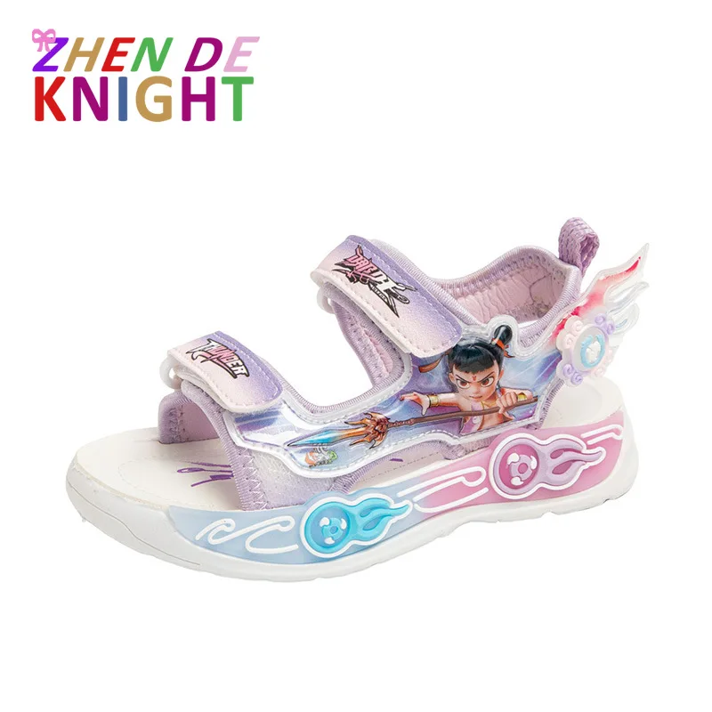 NeZha Princess Casual Sports Sandals Girls Summer Kids Pink Purple Beach Shoes Sandals Non-slip Toddler Shoes
NeZha Princess Casual Sports Sandals Girls Summer Kids Pink Purple Beach Shoes Sandals Non-slip Toddler Shoes