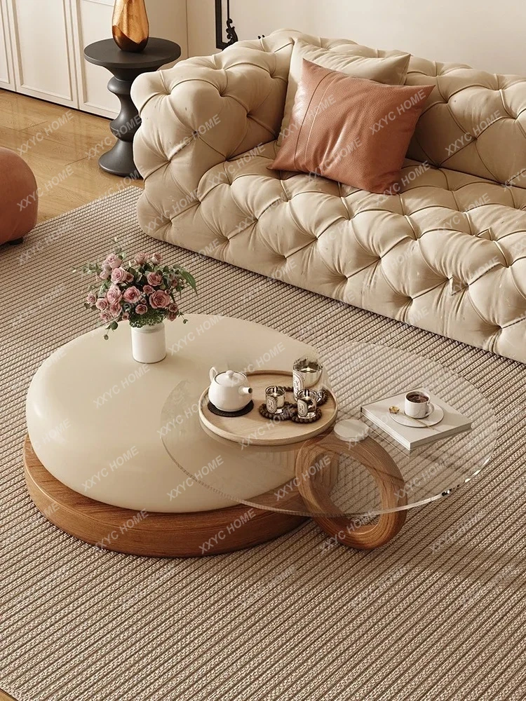 L Style Household Small Apartment round Tea Table Middle and Ancient High-Grade Simple Log Tea Table
L Style Household Small Apartment round Tea Table Middle and Ancient High-Grade Simple Log Tea Table
