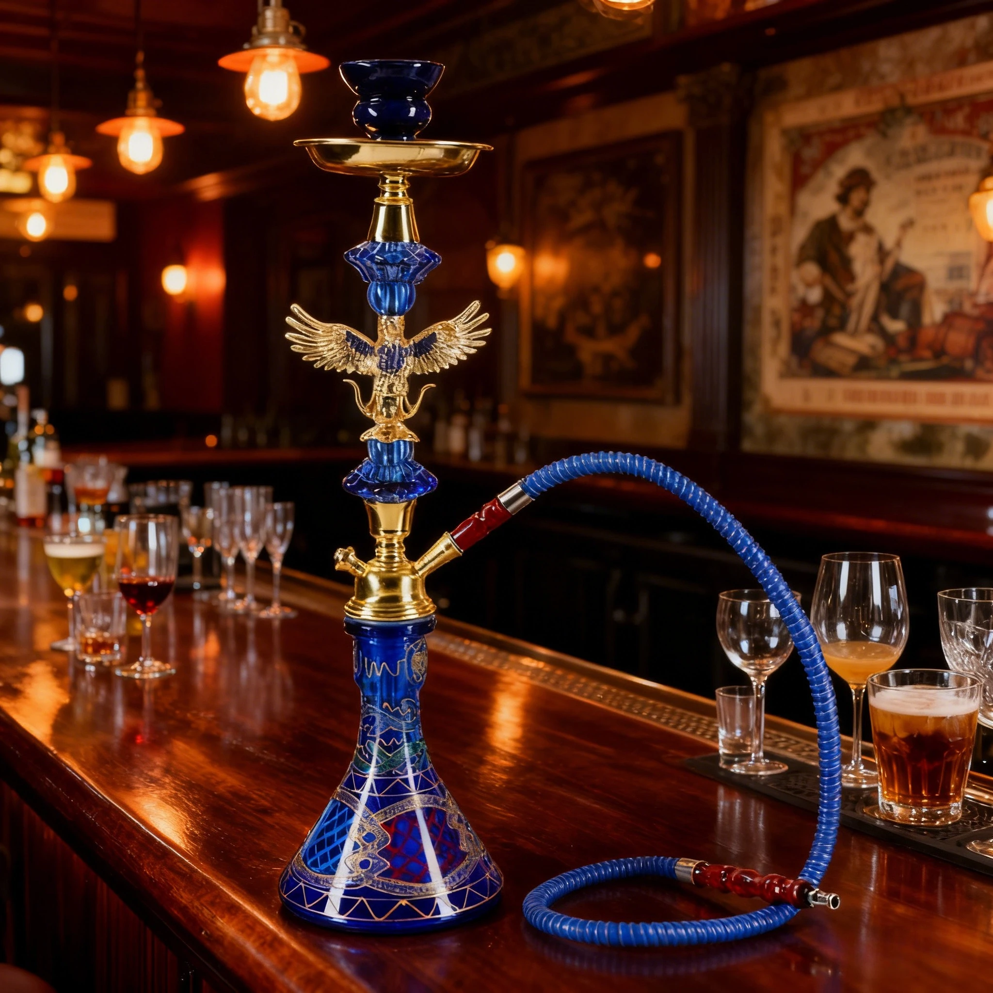 Arab Eagle Style Glass Water Pipe Hookah Set Narguile Shisha Complete Kit with Single Hose Bowl Grass Pipes Smoking Accessories
Arab Eagle Style Glass Water Pipe Hookah Set Narguile Shisha Complete Kit with Single Hose Bowl Grass Pipes Smoking Accessories