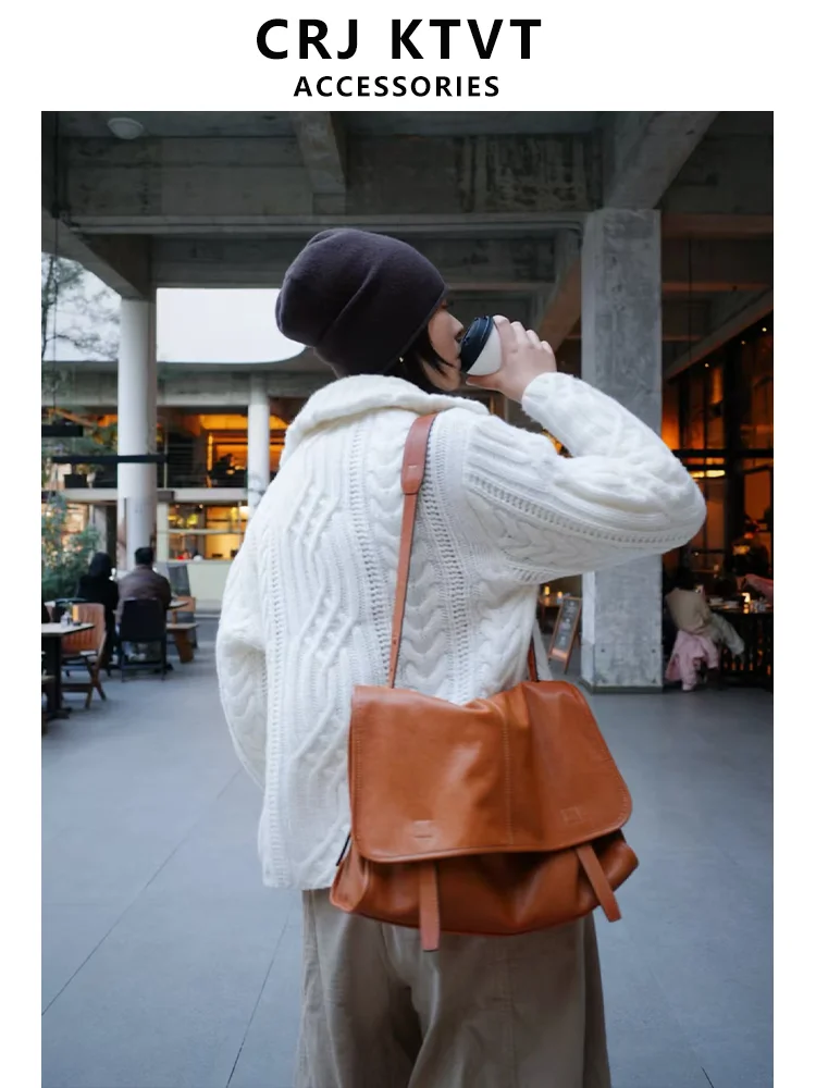 CRJKTVT Sng Jia Tanned eepskin Menger Bag Casual Commuter Postal Bag Women's Large Capaci Leather Handbag
CRJKTVT Sng Jia Tanned eepskin Menger Bag Casual Commuter Postal Bag Women's Large Capaci Leather Handbag