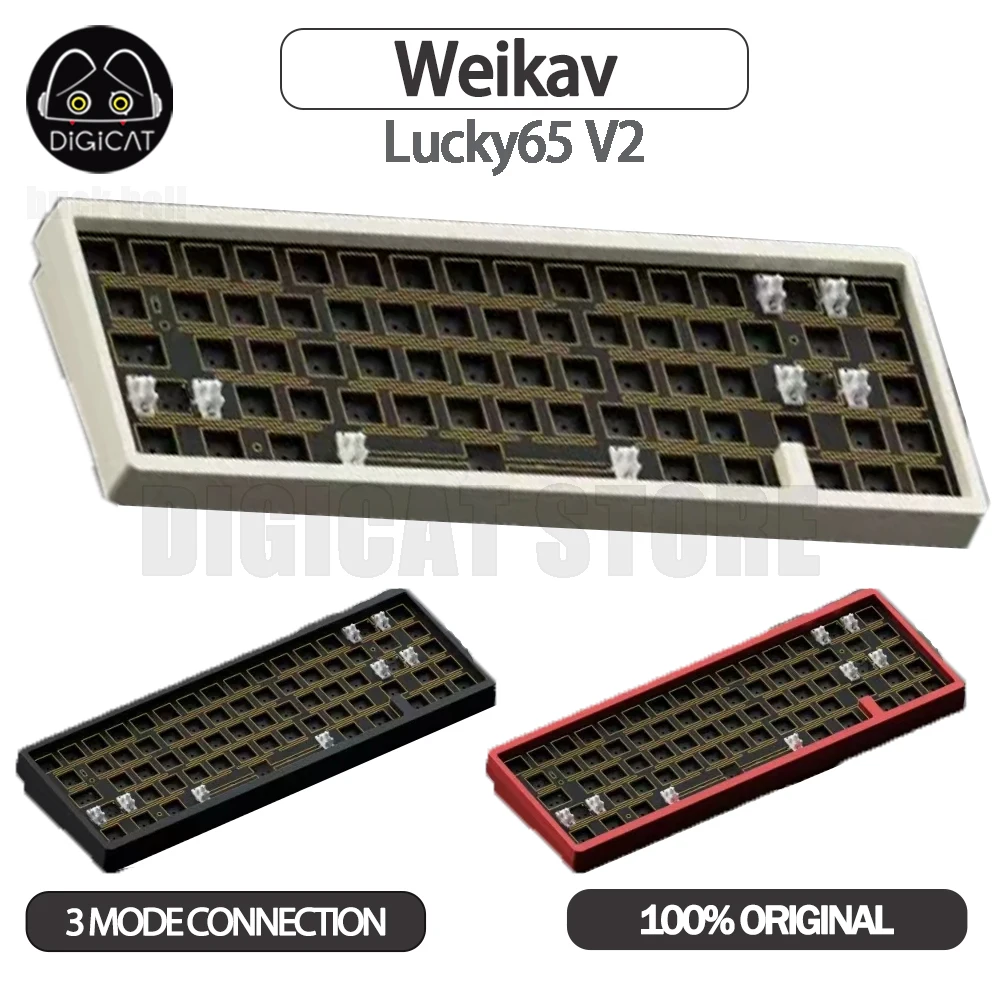 Weikav Lucky65 V2 Mechanical Keyboard Kit 3Mode Usb/2.4g/Bluetooth Wireless Keyboard Customization Gasket Gaming Keyboard Gift
Weikav Lucky65 V2 Mechanical Keyboard Kit 3Mode Usb/2.4g/Bluetooth Wireless Keyboard Customization Gasket Gaming Keyboard Gift