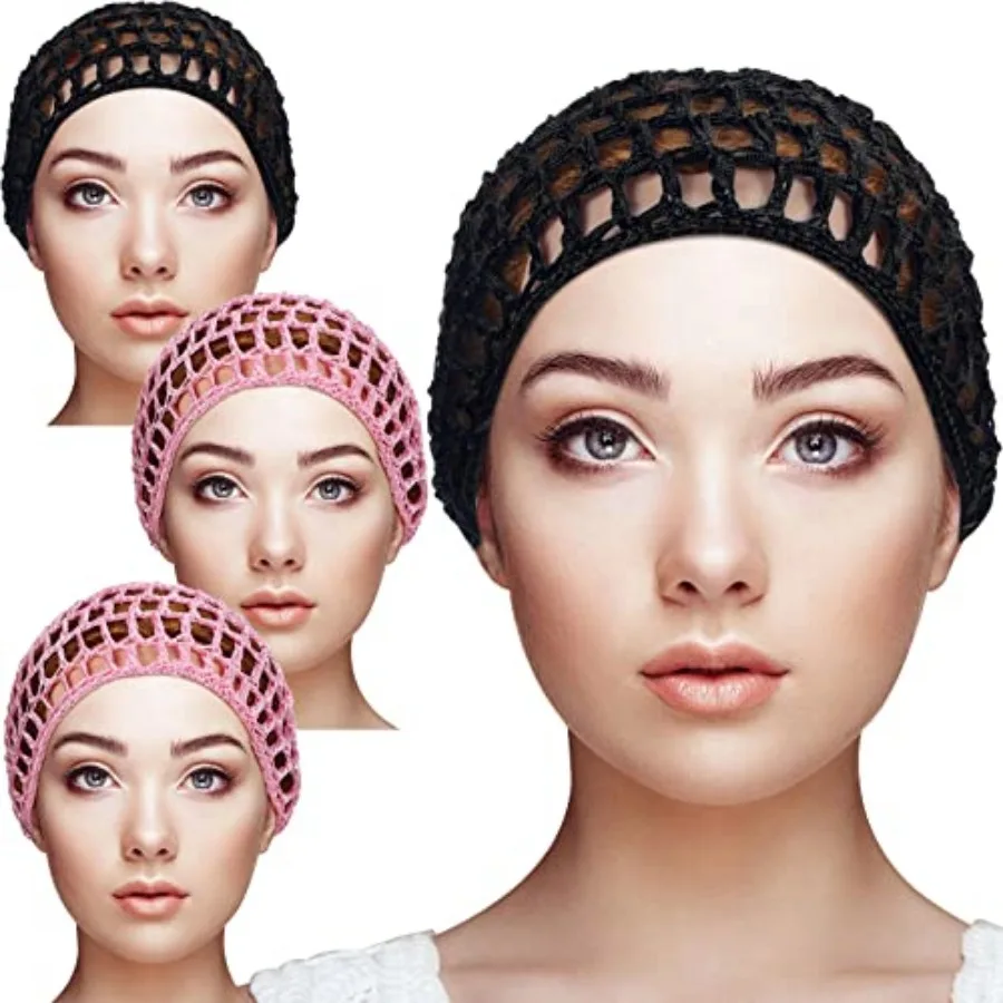 4 Pieces Mesh Crochet Hair Net Rayon Knit Snood Hat Thick Short Women Hairnet Snoods Cover Ornament for Sleeping
4 Pieces Mesh Crochet Hair Net Rayon Knit Snood Hat Thick Short Women Hairnet Snoods Cover Ornament for Sleeping