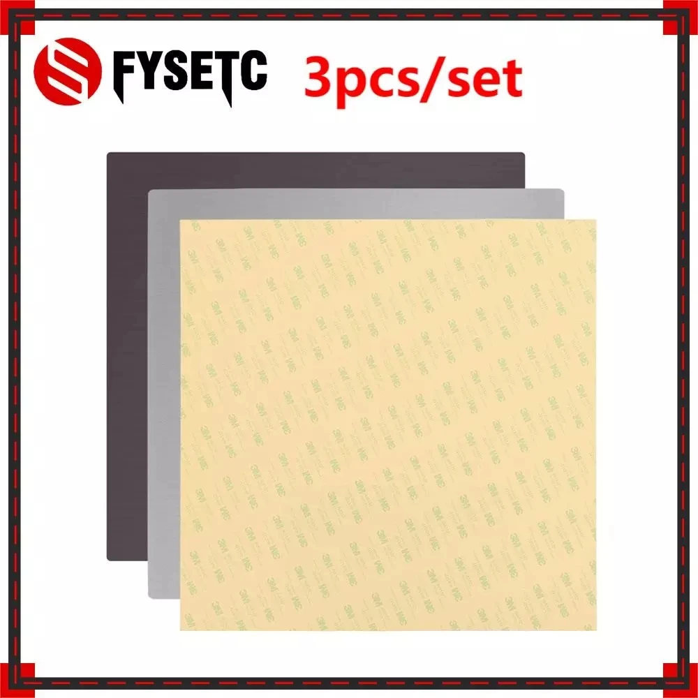 FYSETC Ender-5 Plus Heatbed Spring Steel Sheet Applied PEI Flex Print Buildplate+Magnetic Sticker 377*370 Textured Steel Plate
FYSETC Ender-5 Plus Heatbed Spring Steel Sheet Applied PEI Flex Print Buildplate+Magnetic Sticker 377*370 Textured Steel Plate