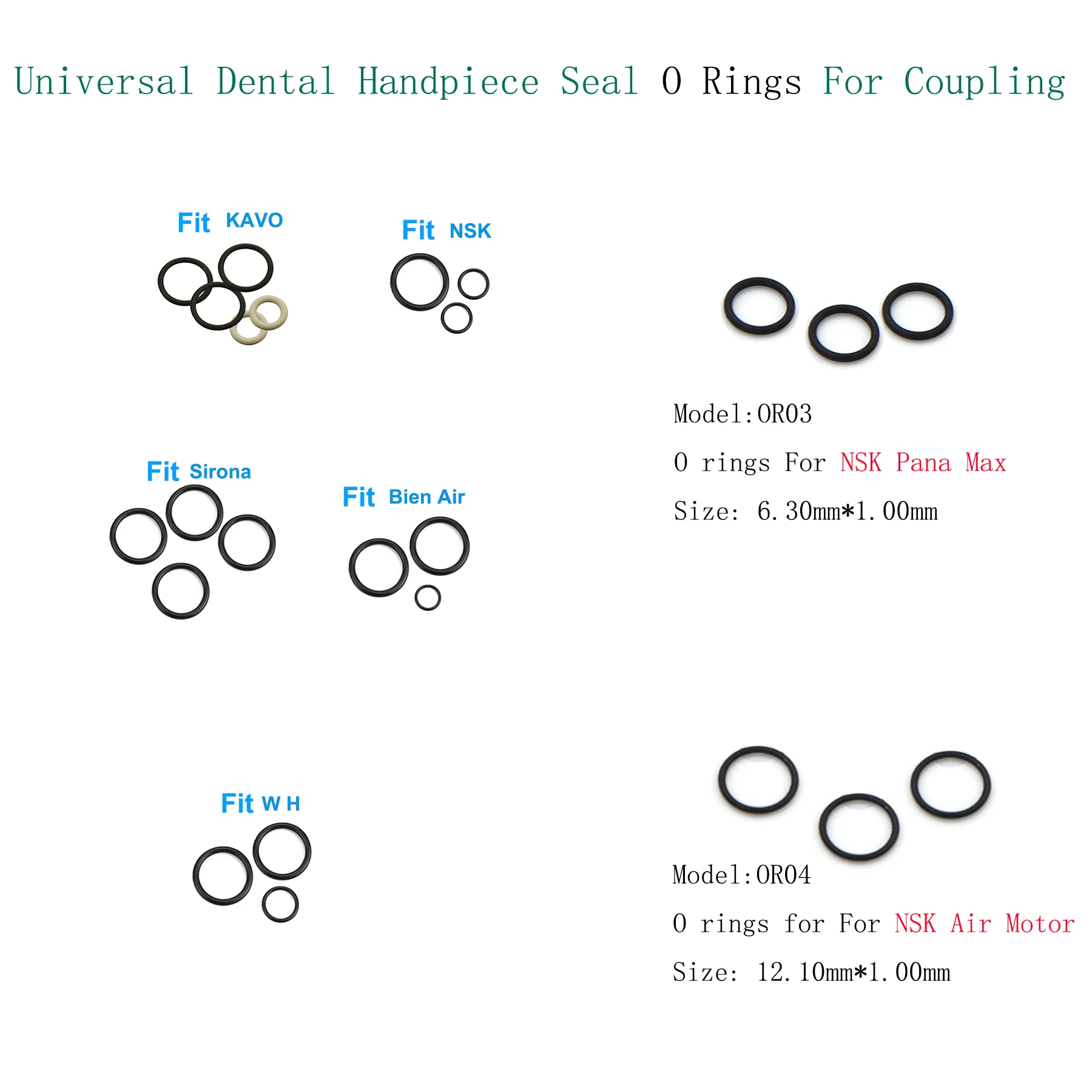 Уплотнительные кольца для муфты стоматологического наконечника для Kavo WH SIRONA Bein-Air NSK, соединительная муфта NSK, пневматический двигатель, антимасляный, автоклавируемый, универсальный 
Уплотнительные кольца для муфты стоматологического наконечника для Kavo WH SIRONA Bein-Air NSK, соединительная муфта NSK, пневматический двигатель, антимасляный, автоклавируемый, универсальный