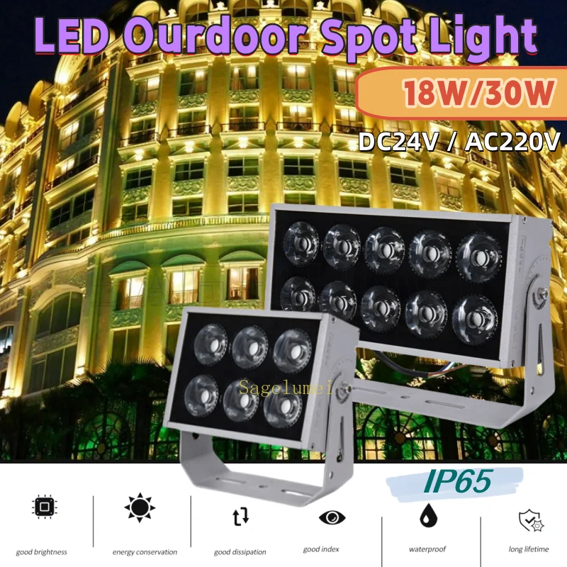 18/30W LED Outdoor Waterproof Wall Washer Lamp Hotel Villa Exterior Wall Landscape Lamp Narrow Beam Wallwasher Spotlight Light
18/30W LED Outdoor Waterproof Wall Washer Lamp Hotel Villa Exterior Wall Landscape Lamp Narrow Beam Wallwasher Spotlight Light