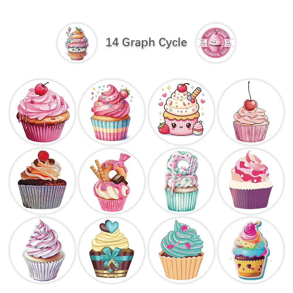500PCS Cartoon Dessert Cupcake Dessert Doodle Roll Stickers Cute DIY Refrigerator Water Cup Mobile Case Waterproof Stickers Toy
500PCS Cartoon Dessert Cupcake Dessert Doodle Roll Stickers Cute DIY Refrigerator Water Cup Mobile Case Waterproof Stickers Toy