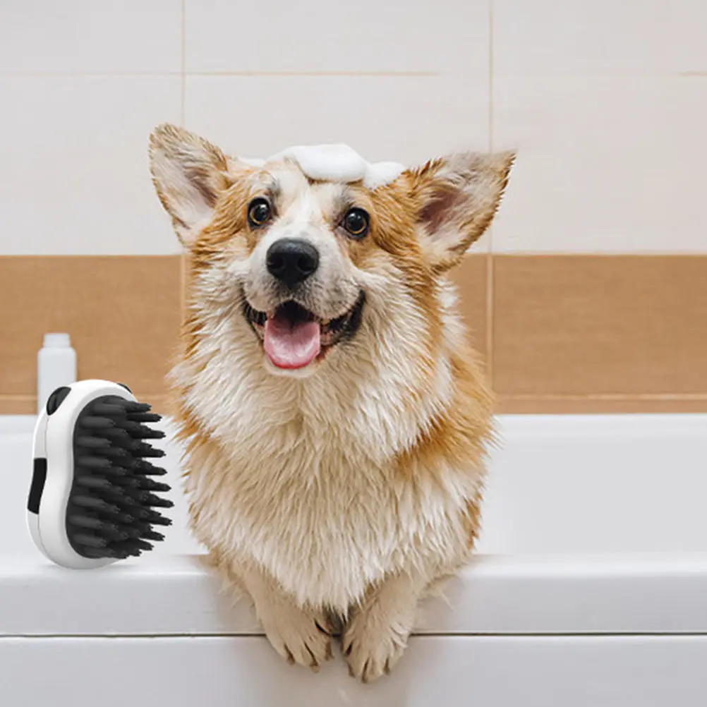 Panda Design Pet Bath Brush for Dogs and Cats Smooth Polished Bristles No Burrs Body Wash Compatible Lightweight Compact
Panda Design Pet Bath Brush for Dogs and Cats Smooth Polished Bristles No Burrs Body Wash Compatible Lightweight Compact