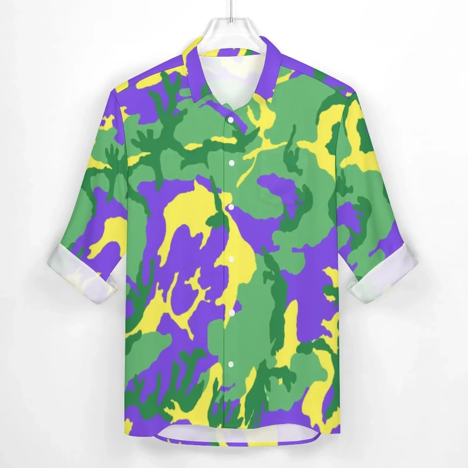 Mardi Gras Camo Shirt Colorful Camouflage Casual Shirts Long Sleeve Graphic Y2K Blouses Autumn Vintage Oversized Clothing
Mardi Gras Camo Shirt Colorful Camouflage Casual Shirts Long Sleeve Graphic Y2K Blouses Autumn Vintage Oversized Clothing
