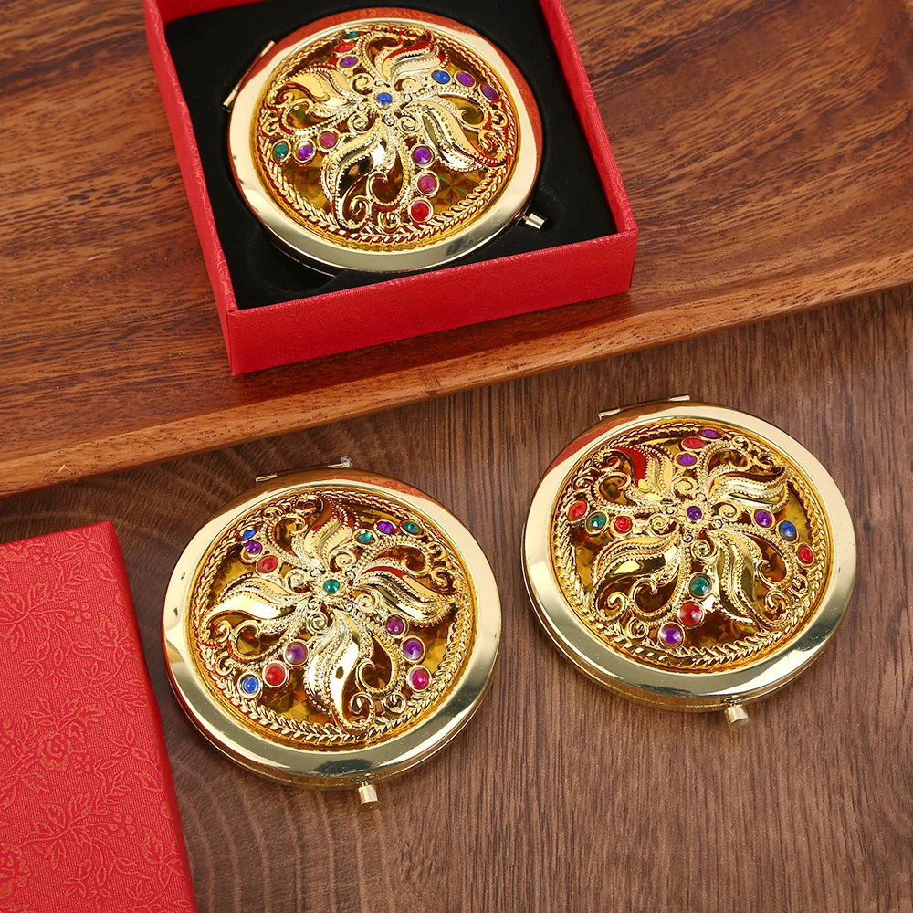 NEW Advanced Metal Circular Home Decoration Mirror Portable Folding Double-sided Makeup Mirror Exquisite Gift
NEW Advanced Metal Circular Home Decoration Mirror Portable Folding Double-sided Makeup Mirror Exquisite Gift