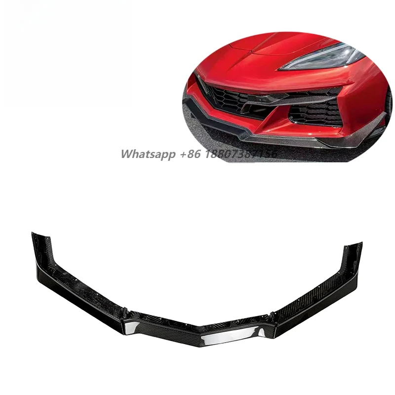 C8 Z06 Prepreg Dry Carbon Fiber OEM Style Front Bumper Lip Splitter for Corvette C8 Z06 2022-2024
C8 Z06 Prepreg Dry Carbon Fiber OEM Style Front Bumper Lip Splitter for Corvette C8 Z06 2022-2024