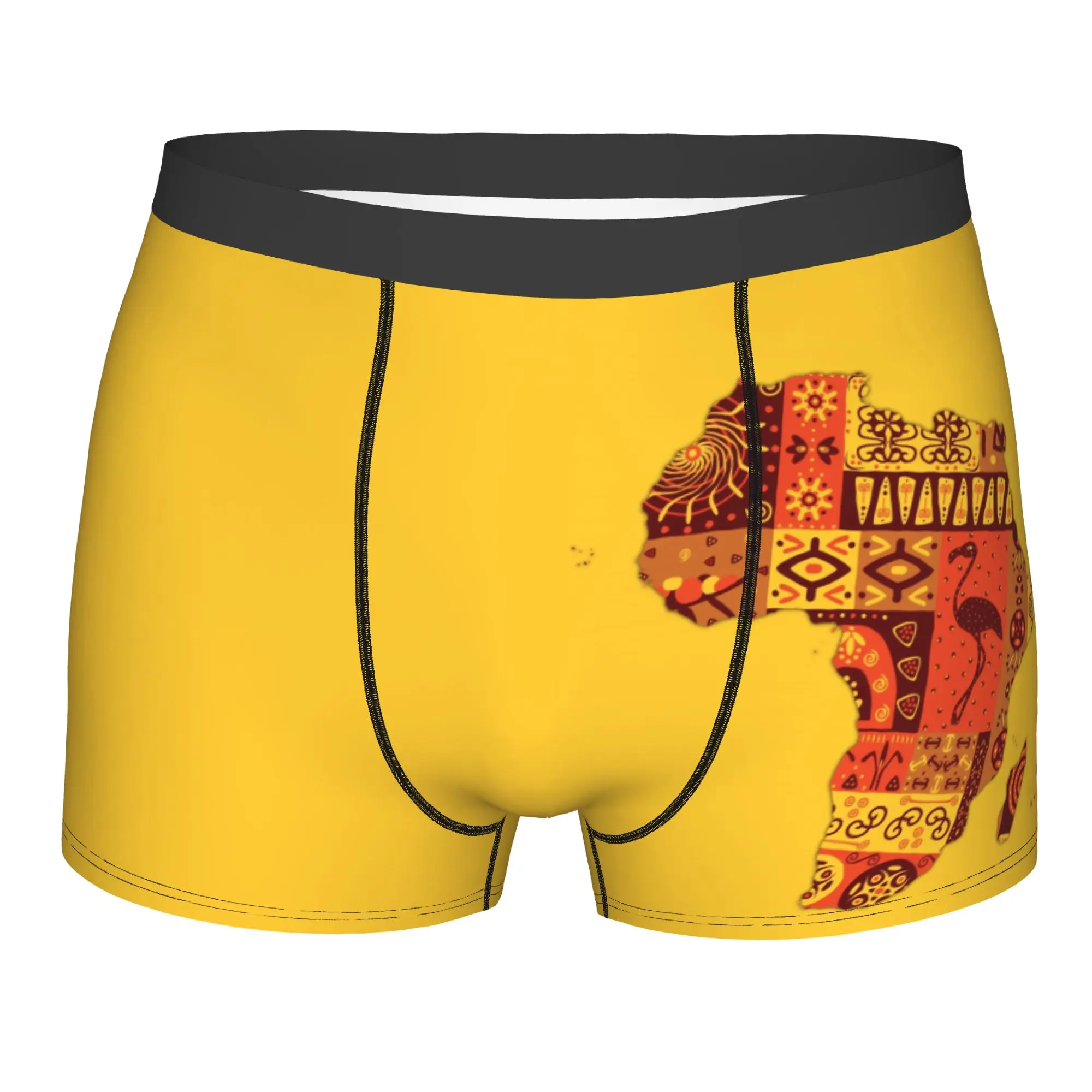 Custom Africa Map with Ethnic Motifs Boxer Shorts For Homme 3D Print African Tribal Art Underwear Panties Briefs Soft Underpants
Custom Africa Map with Ethnic Motifs Boxer Shorts For Homme 3D Print African Tribal Art Underwear Panties Briefs Soft Underpants