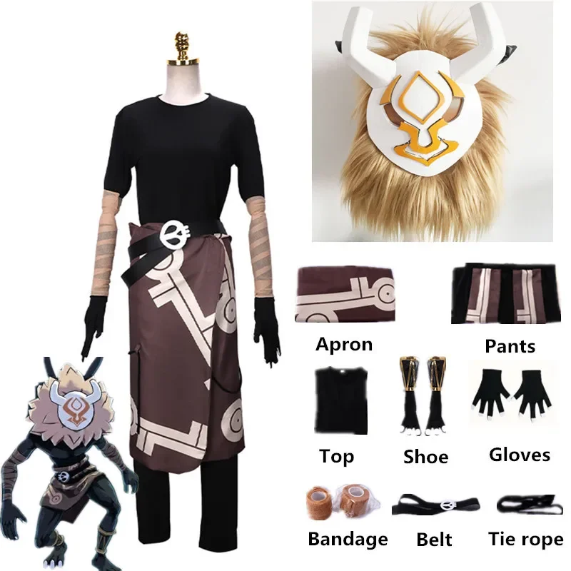 Genshin Impact Hilichurl Cosplay Costume Male Plush Headgear Cos Game Role-playing Halloween Spooky Suit Clothing
Genshin Impact Hilichurl Cosplay Costume Male Plush Headgear Cos Game Role-playing Halloween Spooky Suit Clothing