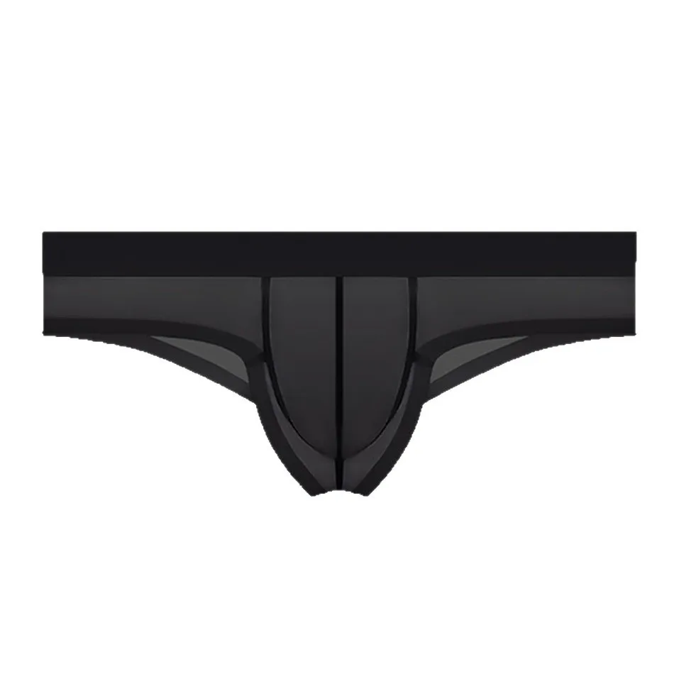 Men's underwear panties triangle ice silk without trace ultra-thin transparent low waist sexy tight triangle pants 
Men's underwear panties triangle ice silk without trace ultra-thin transparent low waist sexy tight triangle pants