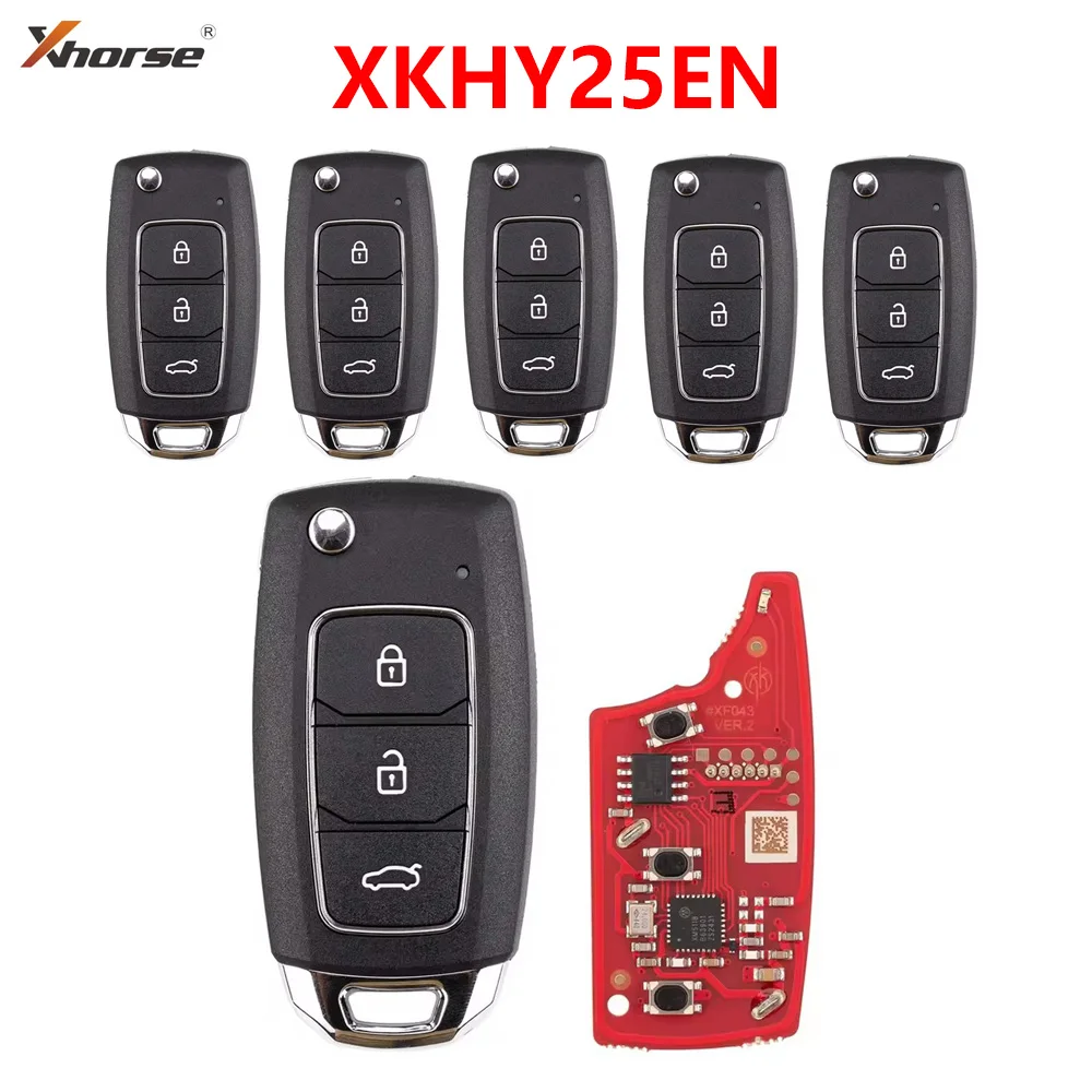 5pcs/lot Xhorse XKHY25EN 2nd Generation Universal Remote Key for Hyundai Type 3 Buttons
5pcs/lot Xhorse XKHY25EN 2nd Generation Universal Remote Key for Hyundai Type 3 Buttons