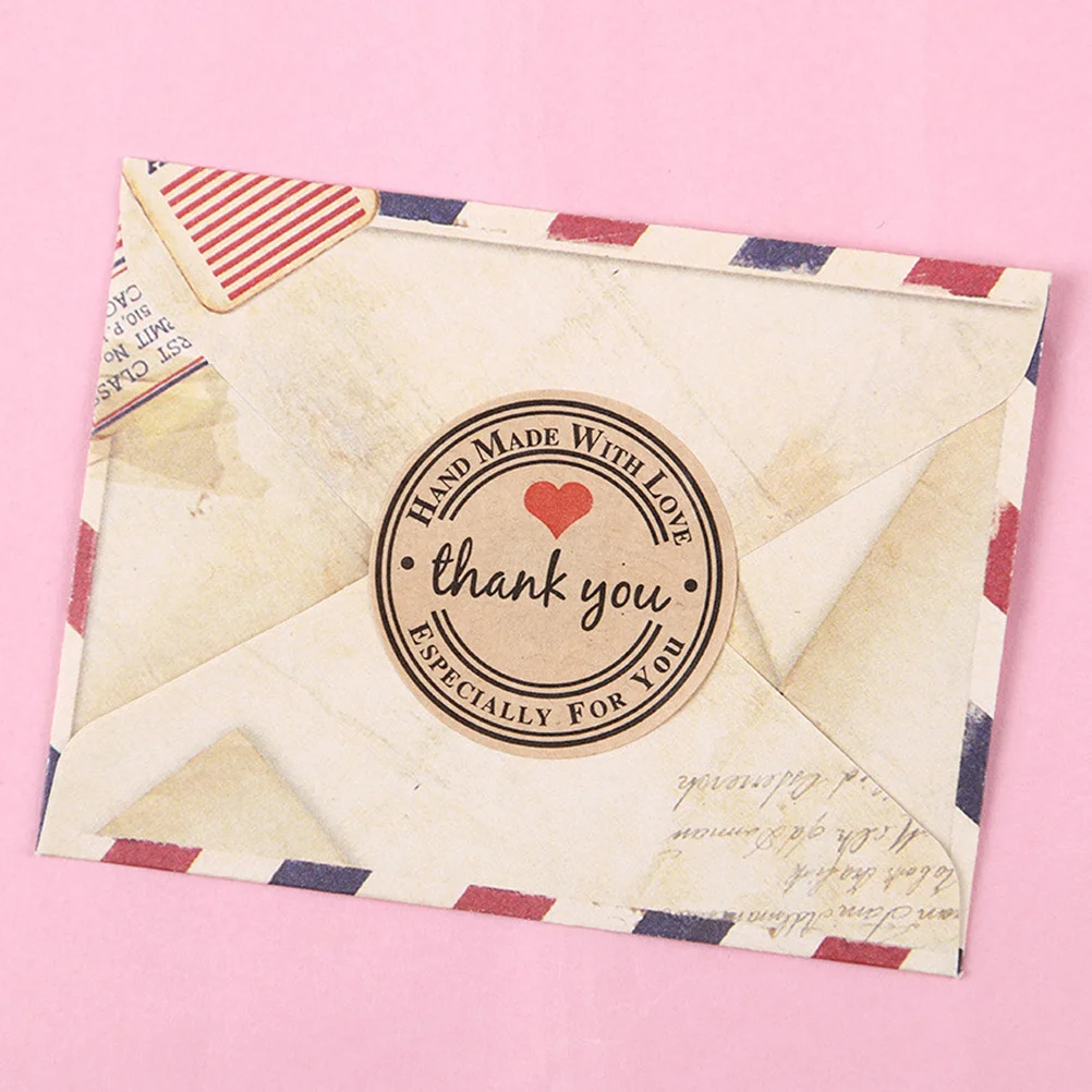 500Pcs Kraft Paper Sticker Roll Baking Packaging Heart Pattern Decals Easy Peel Off for Gift Wraps Cards Parcels 
500Pcs Kraft Paper Sticker Roll Baking Packaging Heart Pattern Decals Easy Peel Off for Gift Wraps Cards Parcels