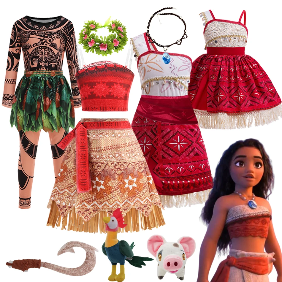 Disney New Movie Moana Ocean Adventure Dress Halloween Cosplay Girls Dress Costume Dress Up Vaiana Princess Clothes
Disney New Movie Moana Ocean Adventure Dress Halloween Cosplay Girls Dress Costume Dress Up Vaiana Princess Clothes