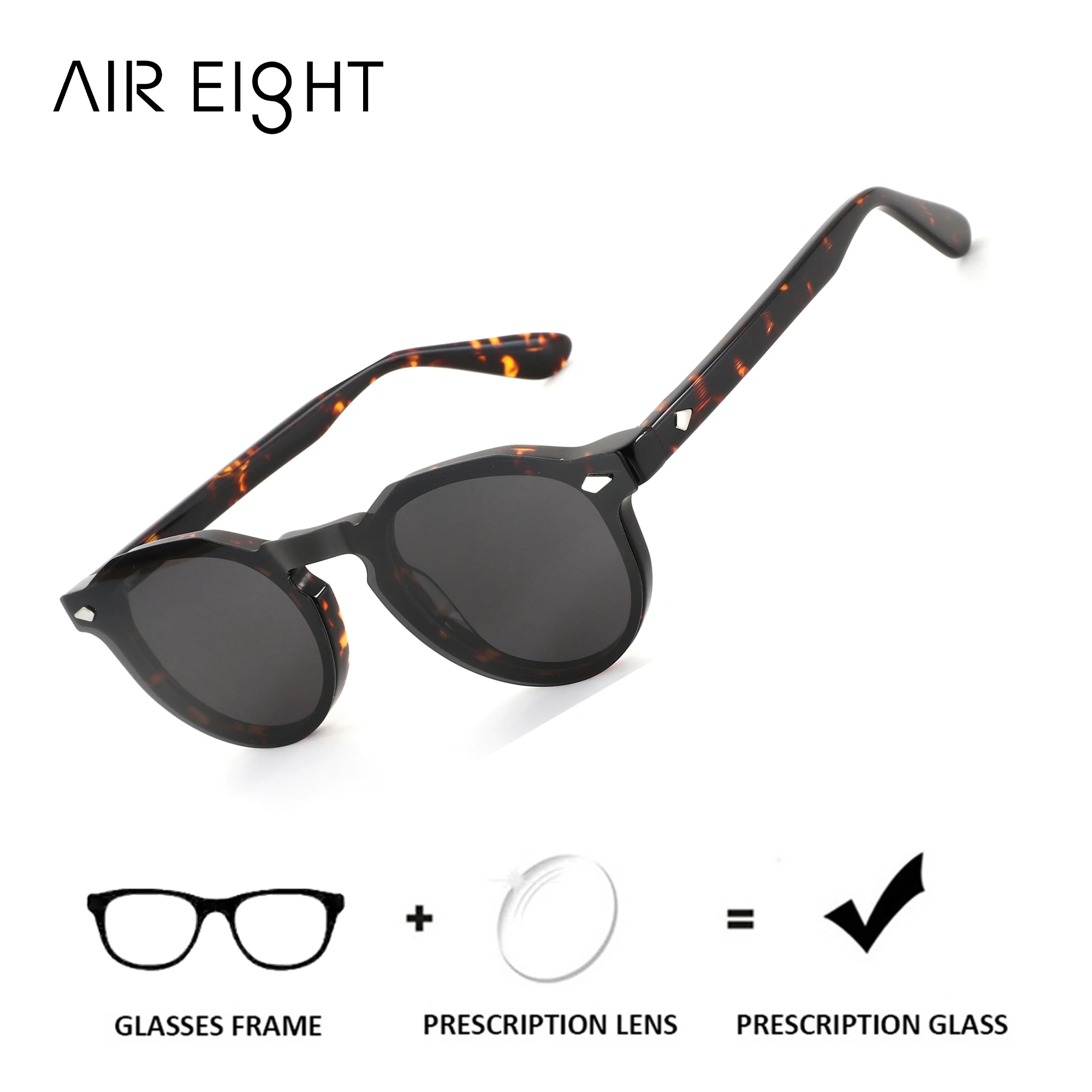 AIREIGHT Square Acetate Clip on Prescription Glasses For Men Blue Light Myopia Optical Eyeglasses Progressive Lenses
AIREIGHT Square Acetate Clip on Prescription Glasses For Men Blue Light Myopia Optical Eyeglasses Progressive Lenses