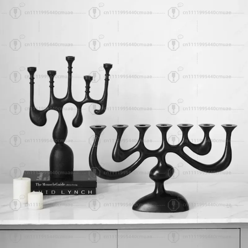 Modern medieval French porous resin candlestick ornament retro creative model room B & B restaurant soft decoration matching
Modern medieval French porous resin candlestick ornament retro creative model room B & B restaurant soft decoration matching