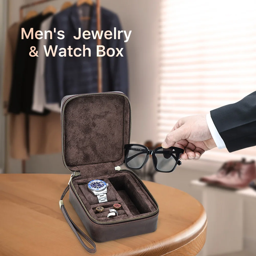 Genuine Leather Jewelry Storage Box Organizer for Watch Sunglasses Cufflink Earrings Ring Display Jewelry Case
Genuine Leather Jewelry Storage Box Organizer for Watch Sunglasses Cufflink Earrings Ring Display Jewelry Case
