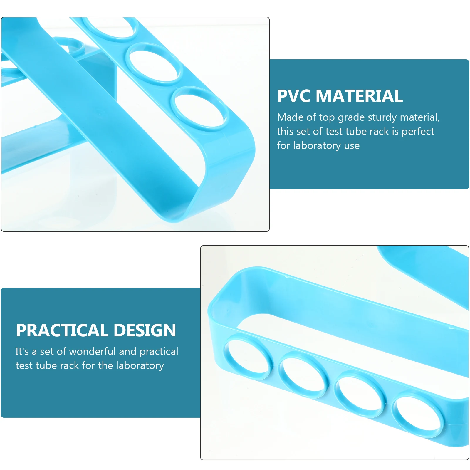2 PCS Test Tube Rack Tubes Plastic Lab Holder Tubular Stand Pvc Organizer Child Chemical
2 PCS Test Tube Rack Tubes Plastic Lab Holder Tubular Stand Pvc Organizer Child Chemical