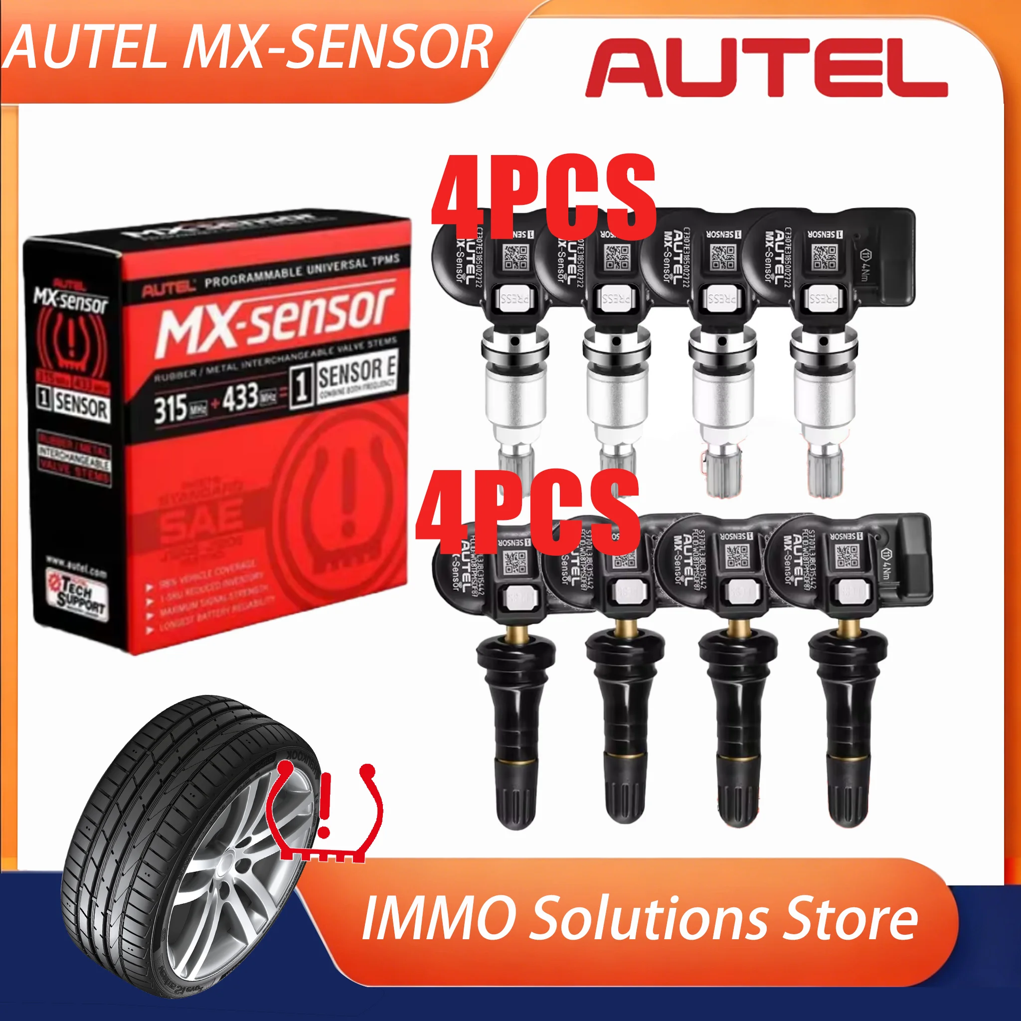 Autel MX-Sensor 433MHZ/315 MHZ 2in1Mx-Sensor TPMS Tire Repair Tool Automotive Accessory For MaxiTPMS TS501 TS508 TS508WF ITS600
Autel MX-Sensor 433MHZ/315 MHZ 2in1Mx-Sensor TPMS Tire Repair Tool Automotive Accessory For MaxiTPMS TS501 TS508 TS508WF ITS600