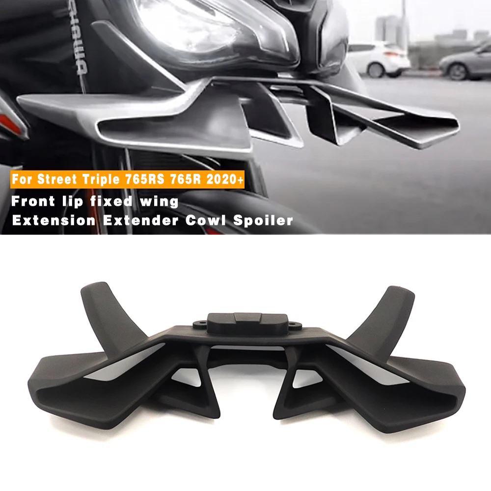 Motorcycle Fairing Frontal Spoilers Kit Front Lip Fixed Wing Cowl Spoiler Cover For Street Triple 765 R/RS 765RS 765R 2020-2025
Motorcycle Fairing Frontal Spoilers Kit Front Lip Fixed Wing Cowl Spoiler Cover For Street Triple 765 R/RS 765RS 765R 2020-2025