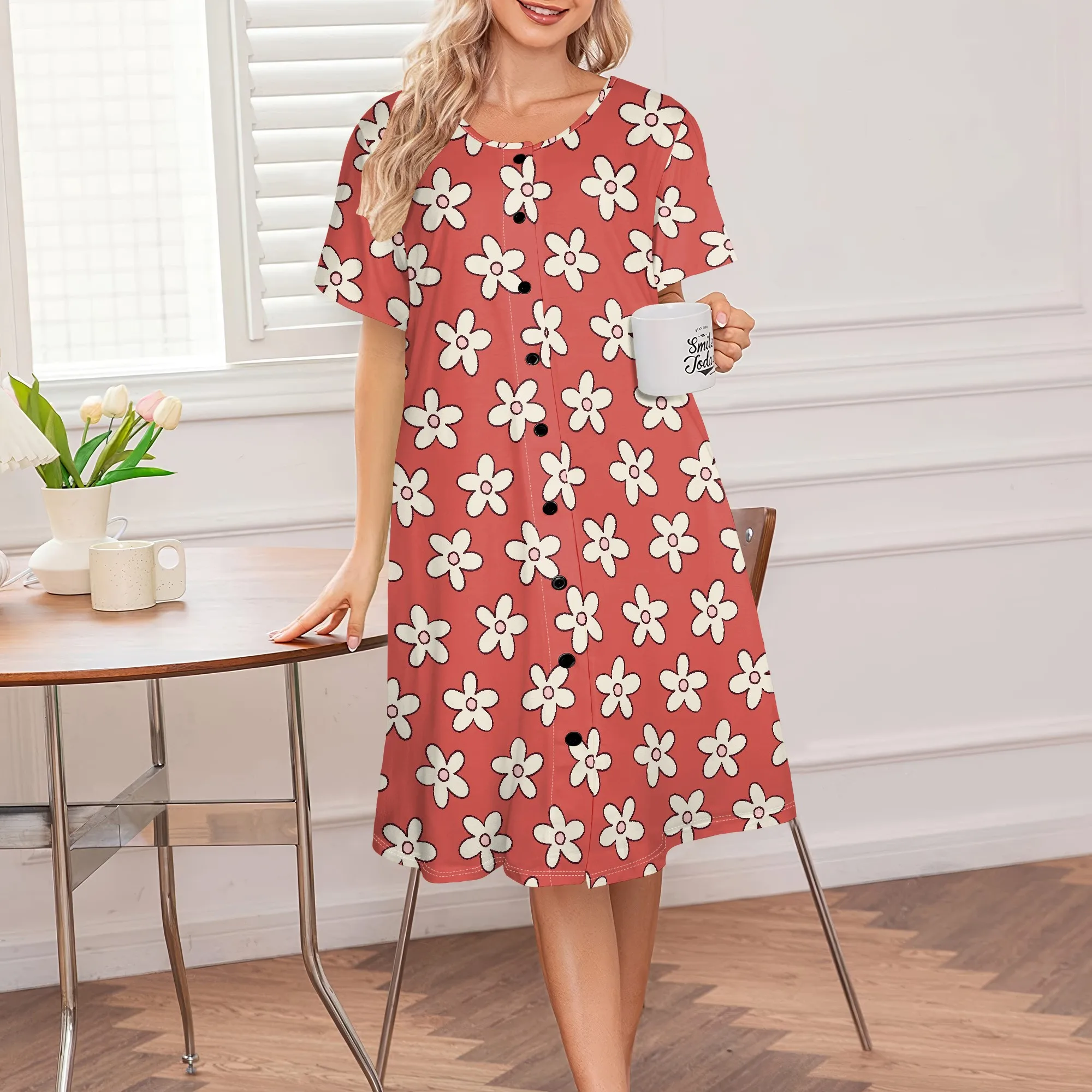 Boho Summer Dress for Women Round Neck Short Sleeve Floral Design Versatile for Outings Events
Boho Summer Dress for Women Round Neck Short Sleeve Floral Design Versatile for Outings Events