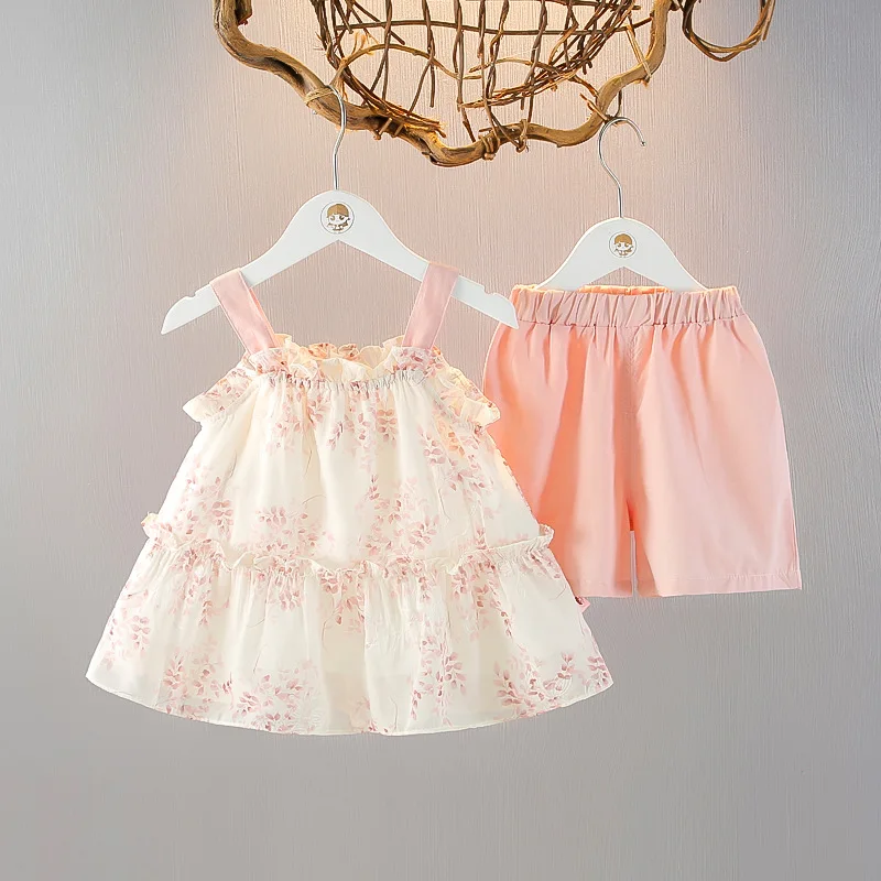 Girls' Summer Outfit, Fresh 2025 New Style, Baby Korean Suspender Flower Skirt, Sweet Vest Skirt, Shorts Set
Girls' Summer Outfit, Fresh 2025 New Style, Baby Korean Suspender Flower Skirt, Sweet Vest Skirt, Shorts Set