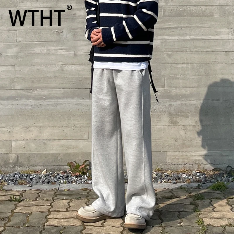 WTHT Fashion Men's Solid Color Patchwork Thicken Casual Pants Trendy High-waisted Wide Leg Loose Trouser Male 2025 Winter 2A2501
WTHT Fashion Men's Solid Color Patchwork Thicken Casual Pants Trendy High-waisted Wide Leg Loose Trouser Male 2025 Winter 2A2501