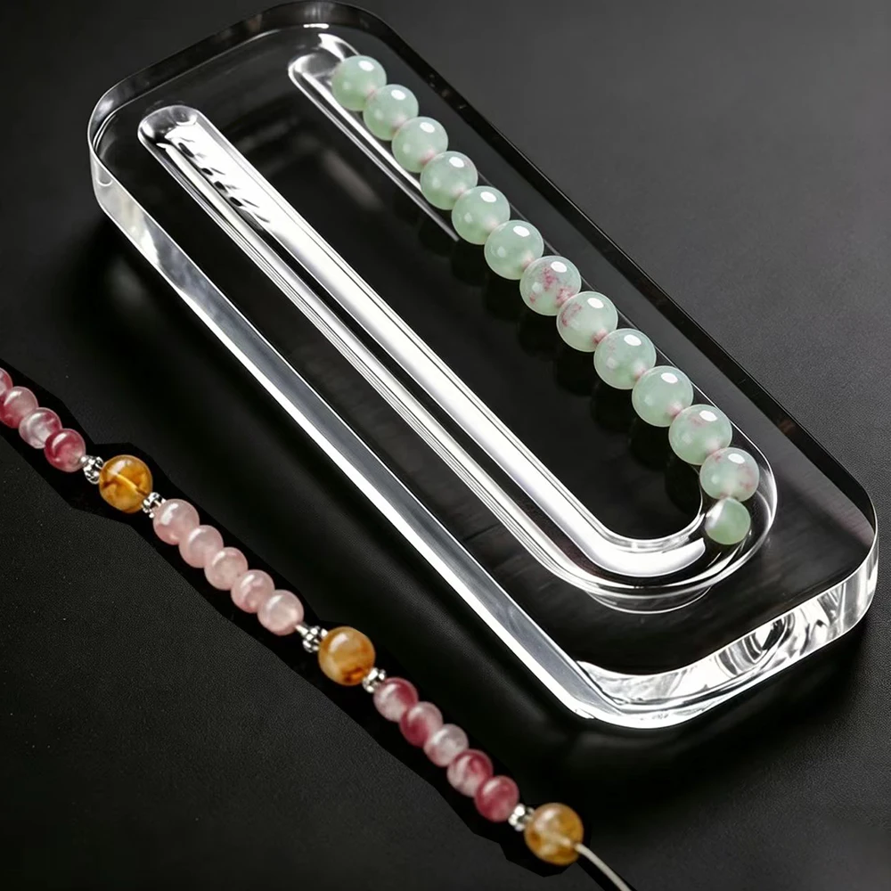 Transparent Display Tray for Beads Necklace Bracelet Design DIY Bead Threading Tool Pearl Charms Storage Organizer Showcase
Transparent Display Tray for Beads Necklace Bracelet Design DIY Bead Threading Tool Pearl Charms Storage Organizer Showcase