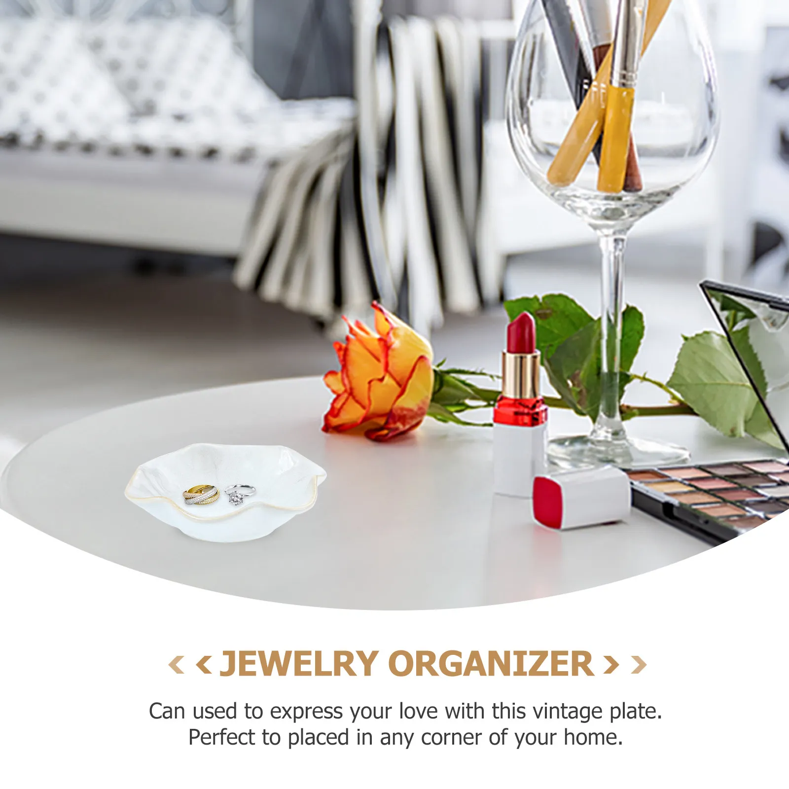 Ceramic Jewelry Plate Lotus Leaf Small Trinket Ring Storage Organizer Bracelets Display Holder Jewelry Organizer Dish for Home
Ceramic Jewelry Plate Lotus Leaf Small Trinket Ring Storage Organizer Bracelets Display Holder Jewelry Organizer Dish for Home